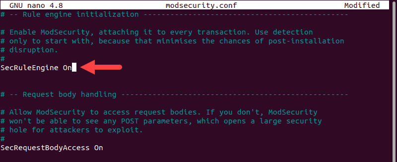 modsecurity action